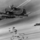 B-29s of the 468th Bombardment Group attack Rangoon Burma in 1945